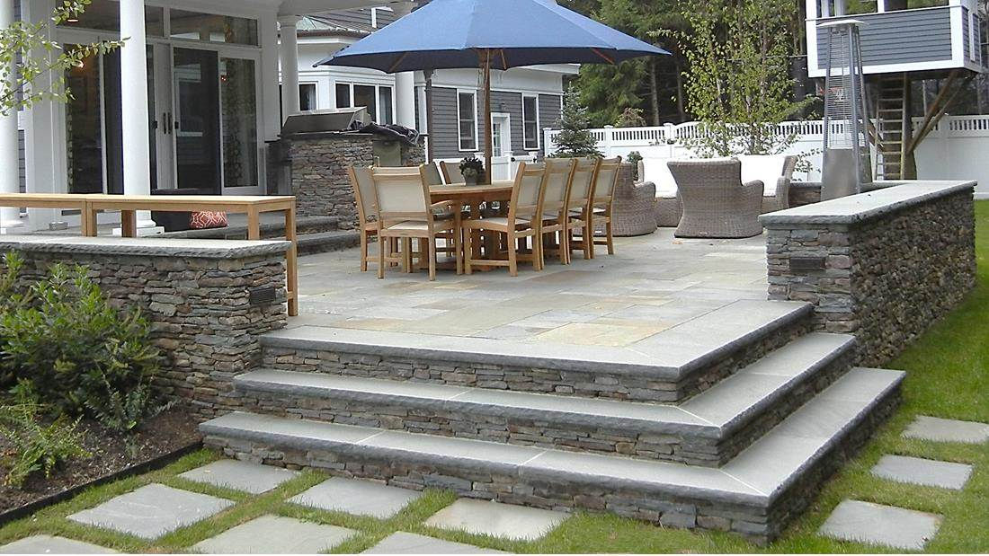 Wellesley Farms Residence - Patio and stonework